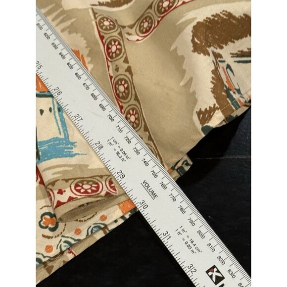 Vintage Kate Hill Size 10P Venice Italy Print Silk Blend Travel Artsy Midi Skirt - Picture 14 of 15
